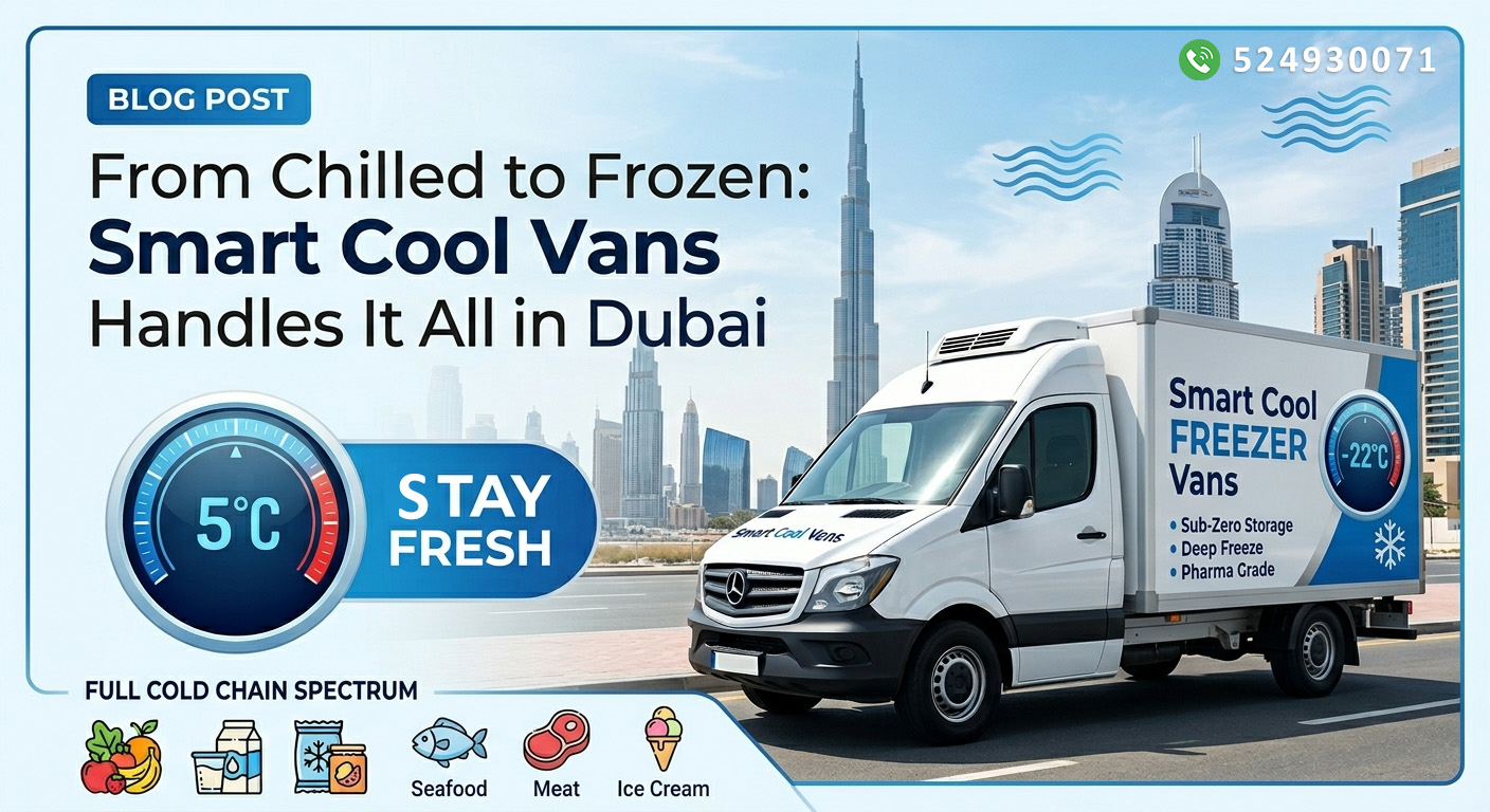Chiller Van Rental Dubai: Reliable Refrigerated Transport | Smart Cool Vans